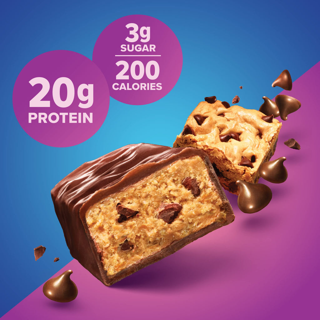 Pure Protein Chocolate Peanut Butter Protein Bars – 20g Protein, 3g Sugar, 190 Calories (12 count) Low Sugar* High Protein Snack - Gluten Free - Perfect for a Healthy Snack