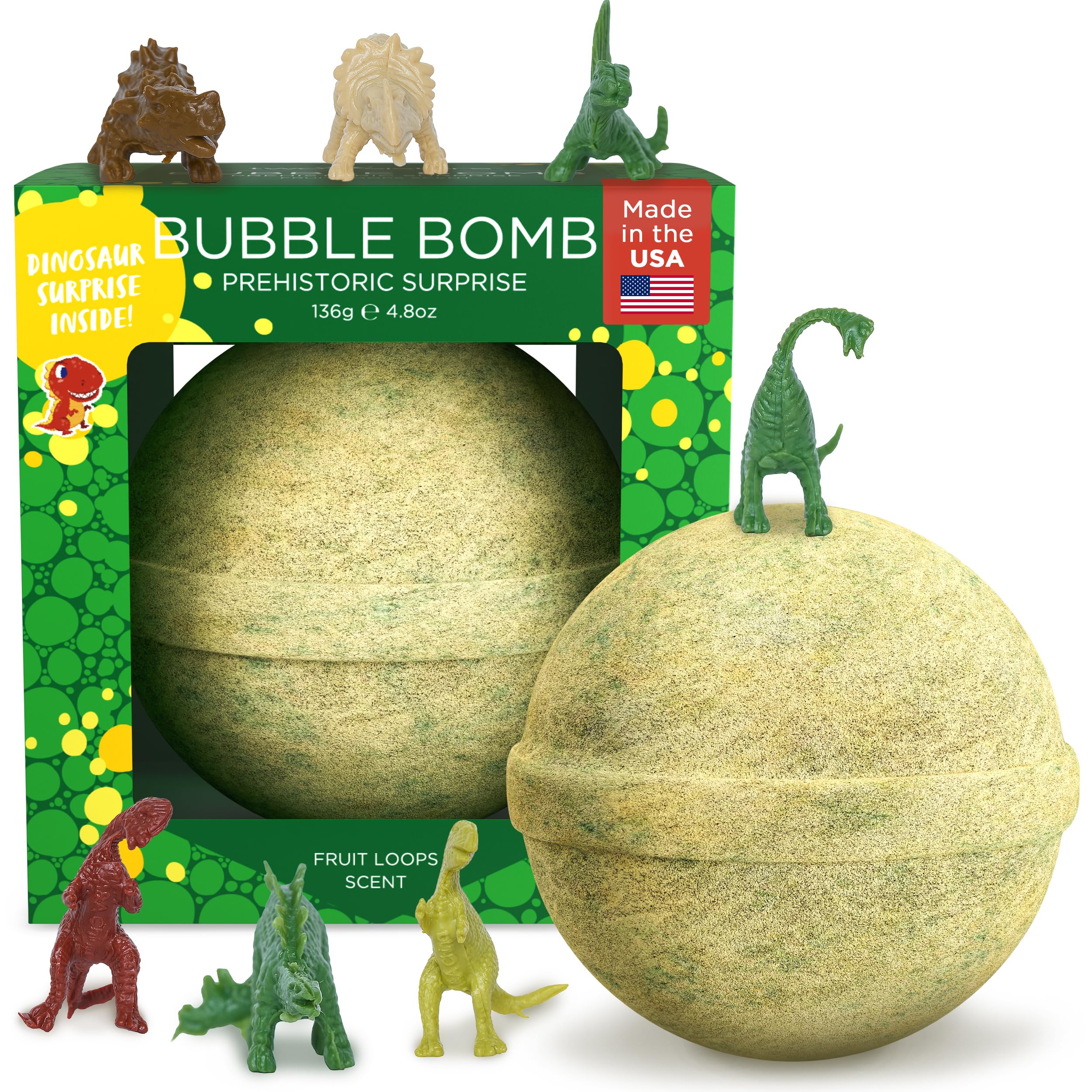 Superhero Bath Bombs for Kids & Boys with Surprise Hero Toys Inside (1 Pack) - Large Bubble Bath Bombs for Boys & Girls - Birthday Gift & Goodie Bags for Kids - Fruity Scent, USA Made by Two Sisters