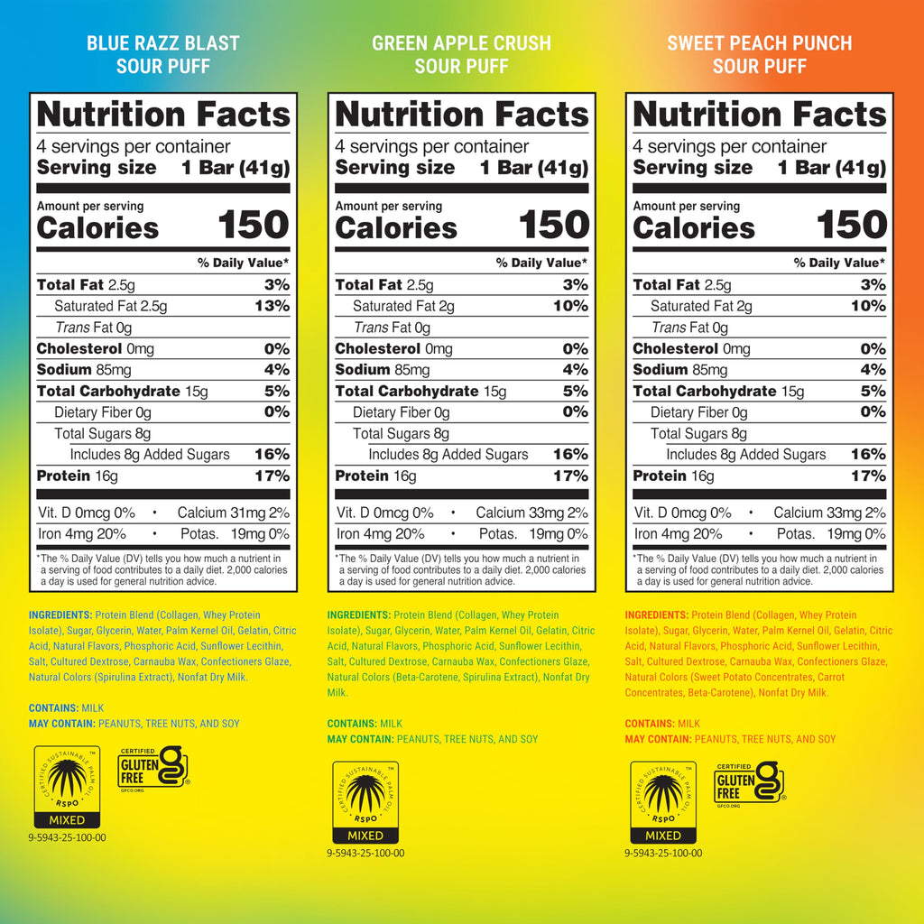 BUILT Bar Puff Protein Bars - Variety Pack - 15-17g Protein Snack Bars with Collagen - Calorie Conscious & Gluten Free - 12 Count, Variety May Vary | Protein Snack Bars with Collagen, Calorie Conscious, Gluten Free
