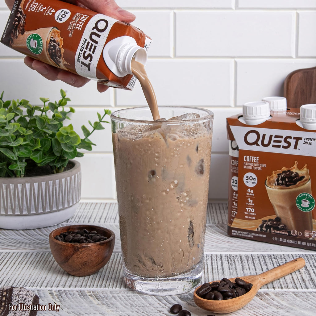 Quest Nutrition Ready to Drink Vanilla Protein Shake, 30g Protein, 3g Net Carbs, Gluten Free, Keto Friendly, 11 fl.oz 4 Count (Pack of 3)
