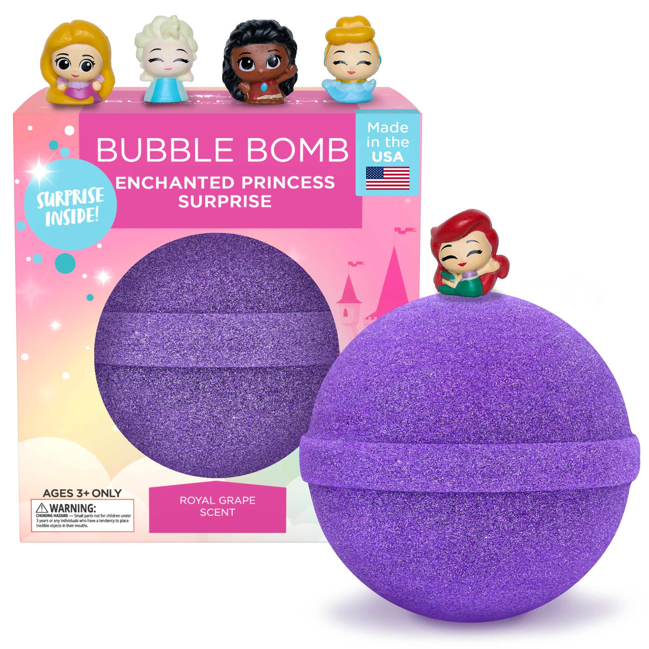 Superhero Bath Bombs for Kids & Boys with Surprise Hero Toys Inside (1 Pack) - Large Bubble Bath Bombs for Boys & Girls - Birthday Gift & Goodie Bags for Kids - Fruity Scent, USA Made by Two Sisters