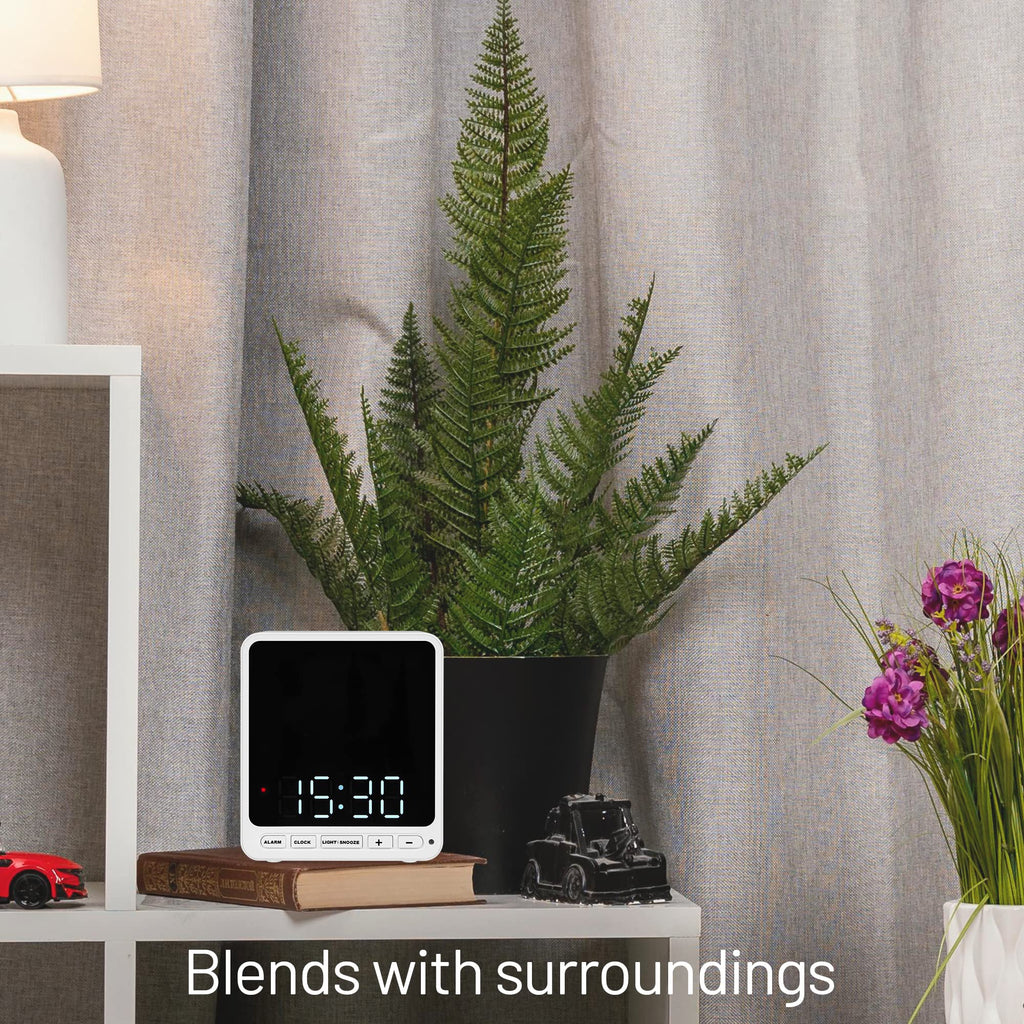 Wasserstein Alarm Clock Case for Blink Mini - Black Version - Discreet Cover for Low-Key Camera Placement - NOT Compatible with Blink Mini 2 (White Version) - Camera NOT Included