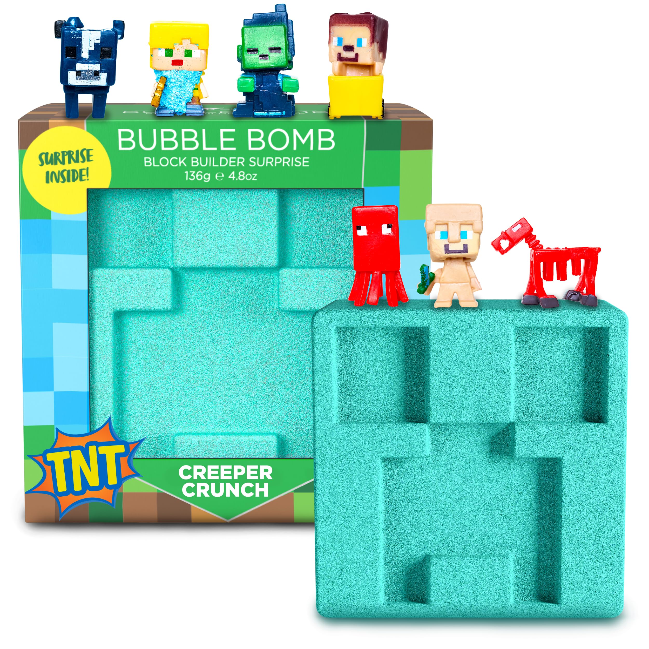 Superhero Bath Bombs for Kids & Boys with Surprise Hero Toys Inside (1 Pack) - Large Bubble Bath Bombs for Boys & Girls - Birthday Gift & Goodie Bags for Kids - Fruity Scent, USA Made by Two Sisters