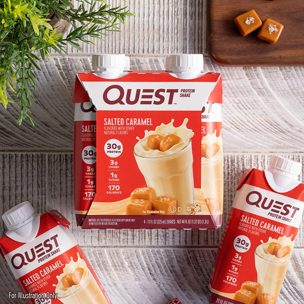 Quest Nutrition Ready to Drink Vanilla Protein Shake, 30g Protein, 3g Net Carbs, Gluten Free, Keto Friendly, 11 fl.oz 4 Count (Pack of 3)