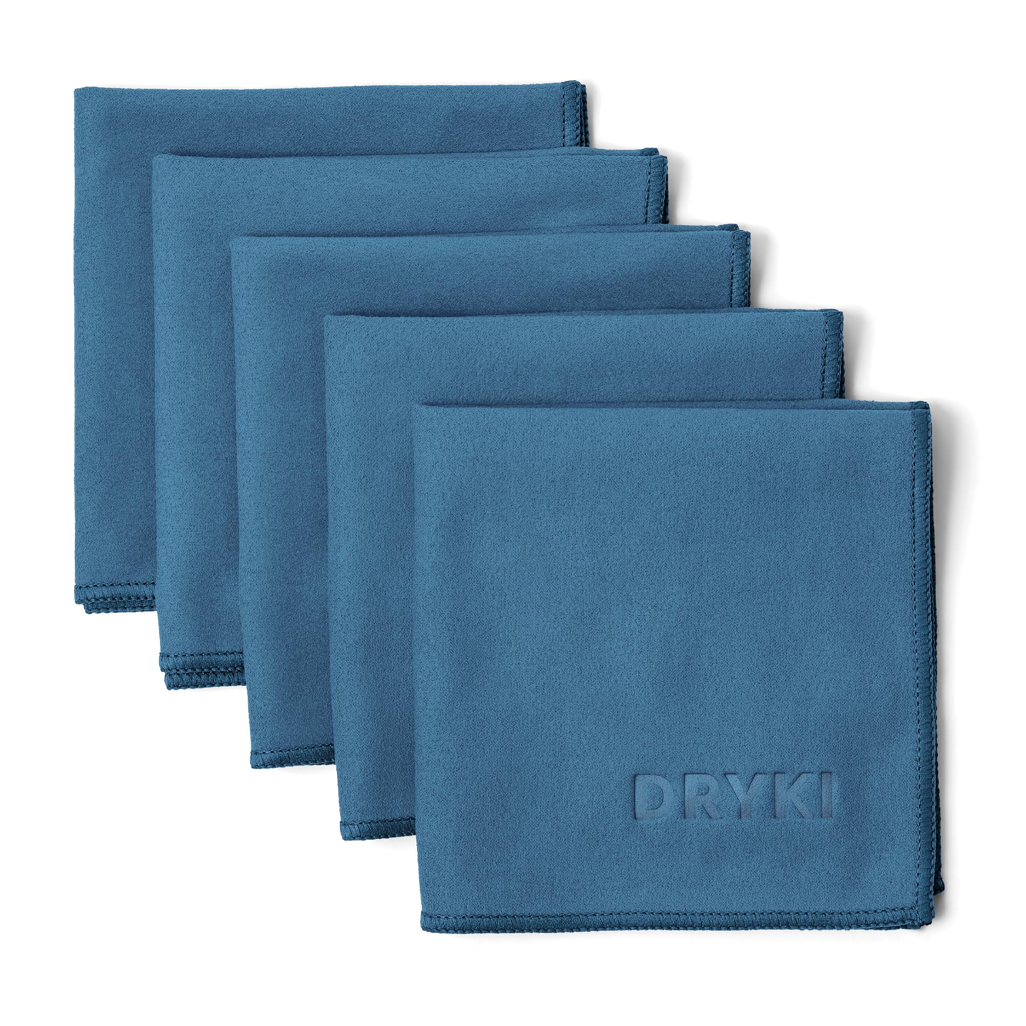 DRYKI Pocket-Sized Sweat Towels - The Original Sweat Absorbing Handkerchiefs - Quick-Dry Microfiber Sweat Rags for Face, Hands, & Body - Men & Women - Gym, Sports, and Work (Desert: 5 Pack)